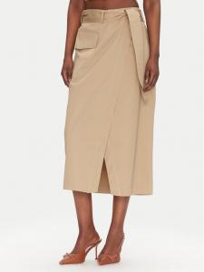 Юбка миди стандартный крой 53-6037-502 Access Fashion, бежевый