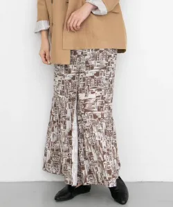 Многофункциональная юбка с принтом в виде города Kbf, цвет Brown