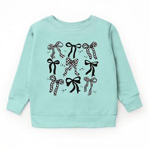 Свитшот с клетчатыми бантами The Juniper Shop, Seafoam