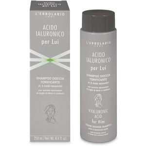 Тонизирующий шампунь для душа с гиалуроновой кислотой для мужчин 8,4 унции Lerbolario