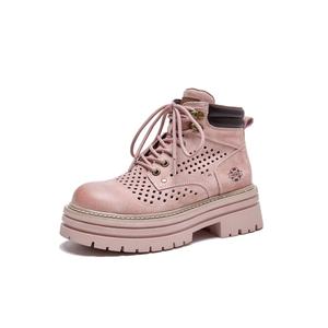 JIETEGONGYANG Женские противоскользящие износостойкие дышащие влагоотводящие полувысокие повседневные туфли розовые, цвет Pink