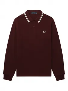 Рубашка поло с длинными рукавами Fred Perry, красный