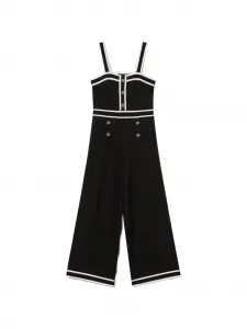 Комбинезон с контрастной отделкой TWINSET Kids, черный