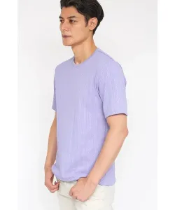 Футболка JQ с коротким рукавом и круглым вырезом в елочку Tornado Mart, цвет Lavender