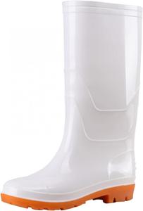 Женские водонепроницаемые резиновые сапоги ZHOUYF, ПВХ, противоскользящие, для сада, рабочие, до щиколотки, средние по голени, для дождя, для улицы и мойки автомобилей, 9 E-White