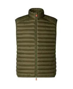 Зеленая куртка-жилет Adam, легкая и стильная. Save The Duck, зеленый