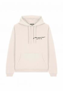 Толстовка FOLLOW YOUR HEART EMBROIDERY UNISEX - Hoodie Mira Paris, кремовый