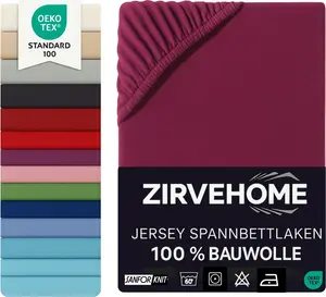 Простыня на резинке для наматрасника 180x200-200x200 см. Джерси, 100% хлопок. Простыня на резинке для наматрасника с пружинным блоком, подходит для наматрасников высотой до 10 см. Удобная простыня в Бордо. Yadetextil