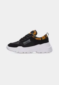 Низкие кроссовки speedtrack Versace Jeans Couture, Black/Gold-Coloured