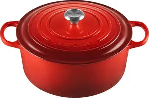 Голландская печь Le Creuset из эмалированного чугунa, 9000 мл, вишневый