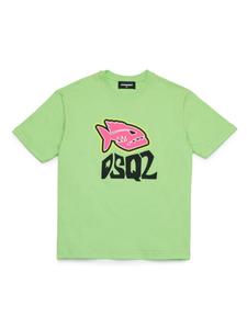 Dsquared2 футболка с логотипом, зеленый