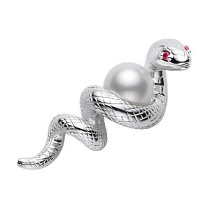 MIKIMOTO Серебряные броши Women's Silver