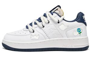 Kappa Женские кроссовки для скейтбординга с низким верхом, устойчивые к истиранию и скольжению, белые и синие