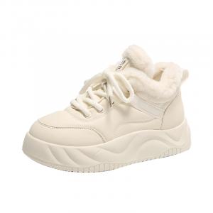 Теплые короткие зимние сапоги для женщин Tonybear, экрю