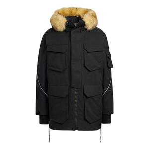 Пуховик Adidas Originals Mid Down Jacket 'Orbit Green Black', зеленый