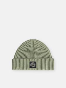 Шапка с нашивкой-логотипом Компас Stone Island N100002 FULL RIB RWS WOOL, Sage Green