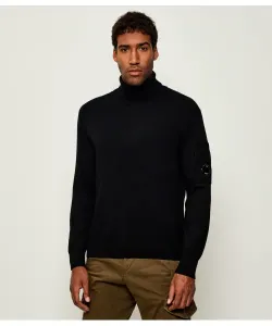 Шерстяная водолазка Regular fit C.P. Company, черный