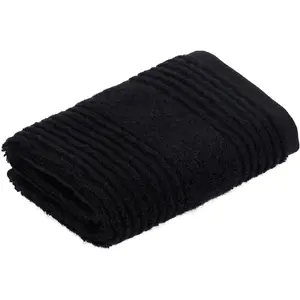 Мочалка Tomorrow с полосатой структурой Vossen, черный