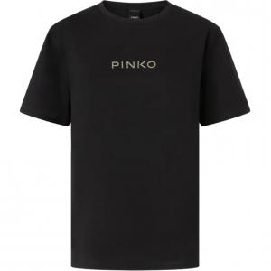 Футболка с логотипом и круглым вырезом PINKO, черный