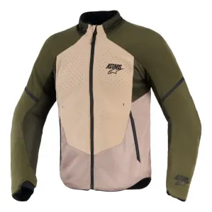 Куртка Aeroshell Airflow Alpinestars, зеленый/песочный