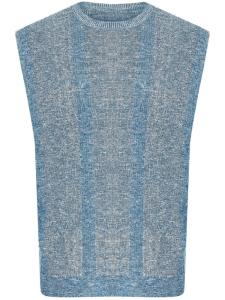 Maison Margiela трикотажный топ без рукавов, синий