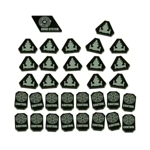Набор жетонов управления и контроля — черный (33), Twilight Imperium 4th Edition Gaming Accessories (Litko Aerosystems)