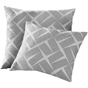 Декоративная подушка Jasper, наволочка, жаккард, структурированная поверхность, 3D-эффект, без наполнителя Weckbrodt, Grau + gemustert