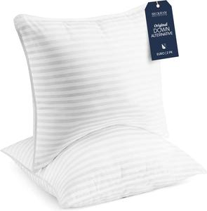 Beckham Hotel Collection Подушки Beckham Hotel Collection евро размера с наполнителем из альтернативного пуха White