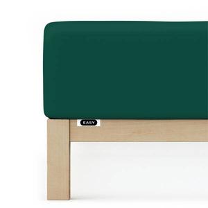 Простыня schlafgut Jersey Elasthan, 120x40x220 см цвет green deep