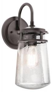 Настенный светильник Licht-Erlebnisse BRADLEY цвет dunkles bronze/transparent