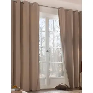 Шторка Neveres с люверсами, 1 шт. Wirth, серо-коричневый