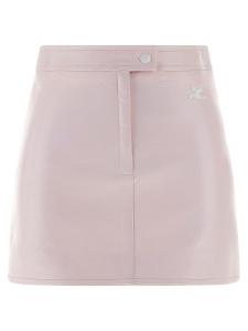 Юбка из винила Courrèges, розовый