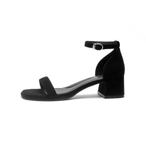 JOSINY Сандалии с одним ремешком 5 см, женские, черные