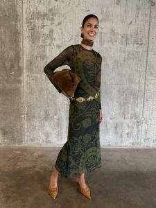 Платье Never Fully Dressed AMARA DRESS, Khaki