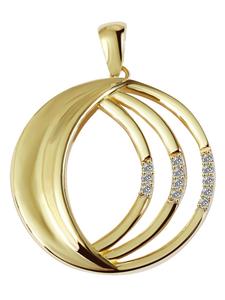 Adeliás Женский кулон из золота 333 пробы с кубическим цирконием в золоте