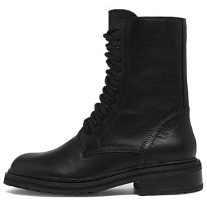 Ботинки женские Clarks высокие на шнуровке, черный