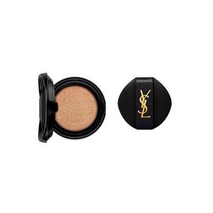 SAINT LAURENT Черный кожаный тональный крем-подушечка для сияния Air Cushions для маскировки с солнцезащитой