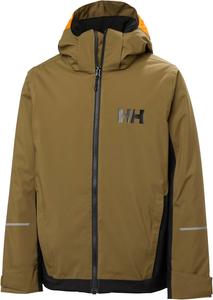 Helly-Hansen Junior Quest Jacket - унисекс водонепроницаемая верхняя одежда, дышащая куртка с капюшоном для детских приключений в любую погоду Helly Hansen, 718 Sepia
