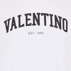 Футболка Valentino с логотипом, костяной белый