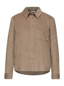 Блузка с длинными рукавами из струящегося бежевого цвета Street One