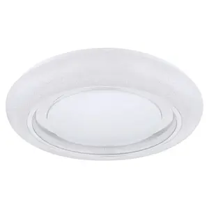 Потолочный светильник LED RADA LED-модуль 1 шт. теплый белый - холодный белый, потолочная лампа, гостиная, спальня, диаметр: 48 см Globo Lighting, белый