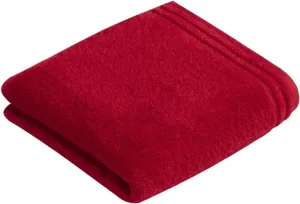 Полотенце Vossen "Calypso Feeling", (2 шт.), с узкой каймой, из 100% высококачественного хлопка, веганское, однотонное 60х110 см (2 шт.), цвет purpur