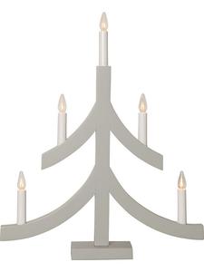 STAR Trading Оконная люстра «Пагод» серого цвета - (Ш)40 x (В)47,5 см