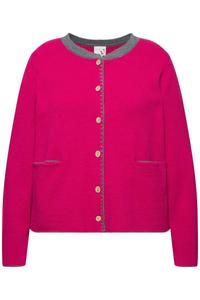 Ulla Popken Кардиган вязаный в малиновом цвете