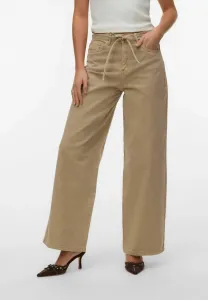 Vmwien средняя посадка широкие штанины Vero Moda, Silver Mink