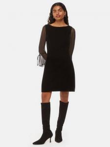 Миниатюрное бархатное платье майлы Whistles, черный