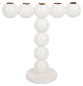 Подсвечник Present Time белый, 25,5/26,5/10,5 см