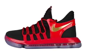 Кроссовки Nike Zoom KD 10 LE GS 'Bred', черный/красный