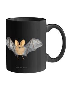 Черная кружка с крыльями летучей мыши и надписью Нет Mr. & Mrs. Panda