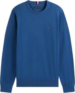 Мужской фирменный однотонный свитер с круглым вырезом TOMMY HILFIGER из коллекции 2025 года, Select Color